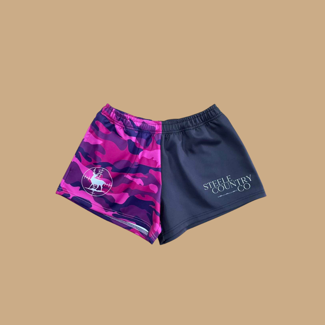 PINK CAMO Rugby Shorts