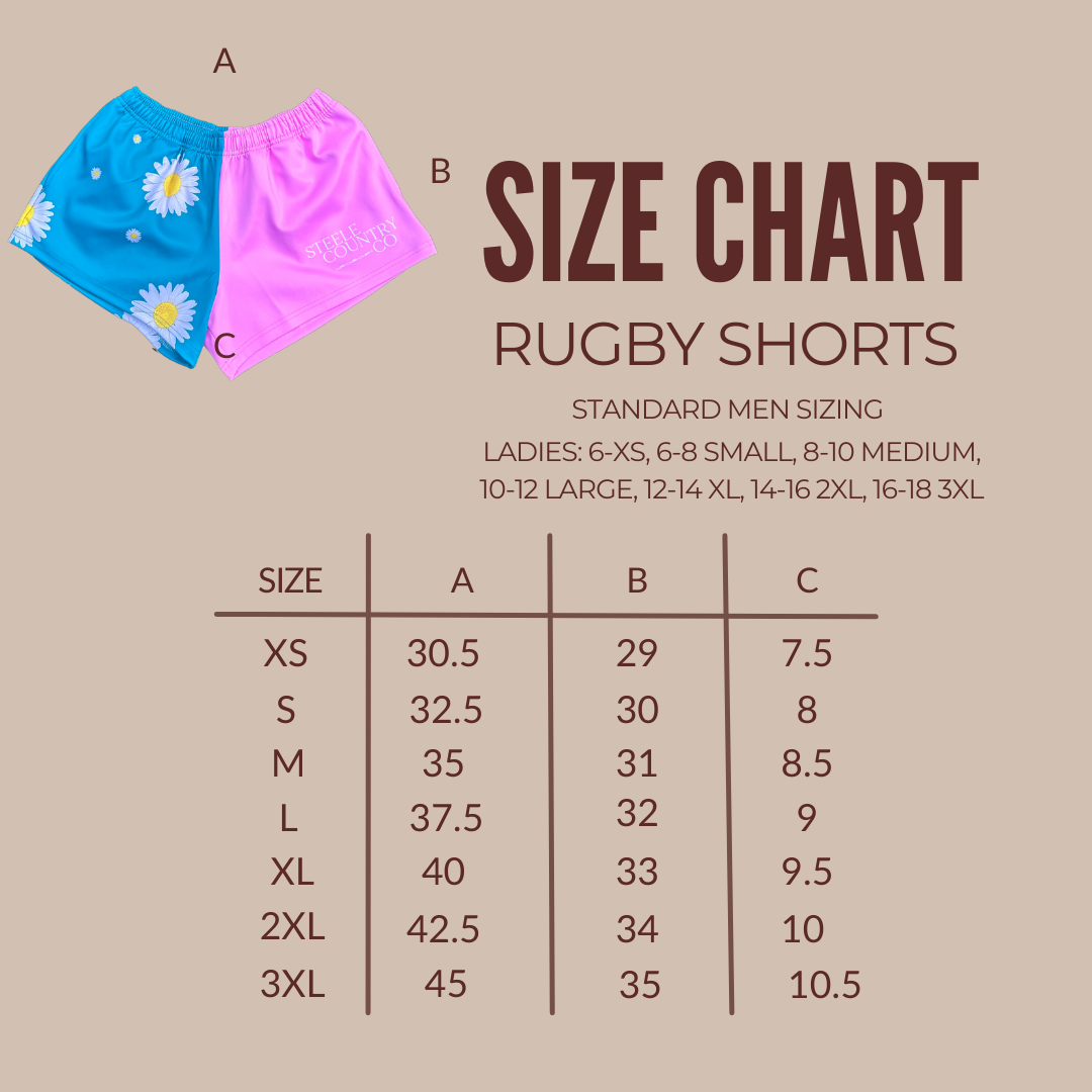 PINK CAMO Rugby Shorts